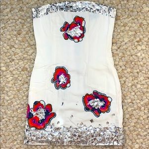 French Connection: White Cocktail Dress.